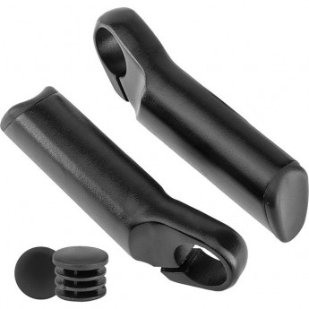 Рога на руль KWL-17, алюминиевые черные