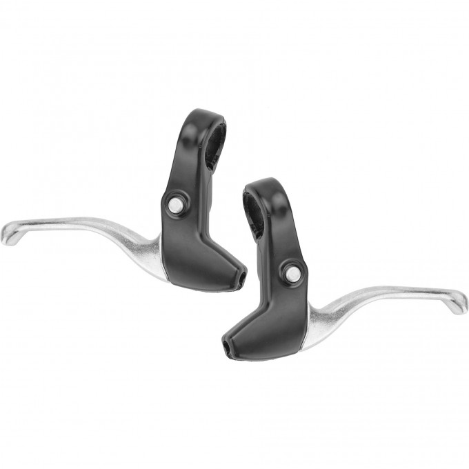 Ручка тормоза BLF-309 под 3-4 пальца., чёрно-серебряная 460049