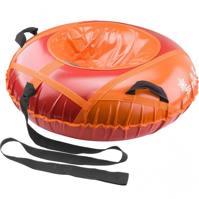 Санки надувные STELS D110см, красно-оранжевые 710051