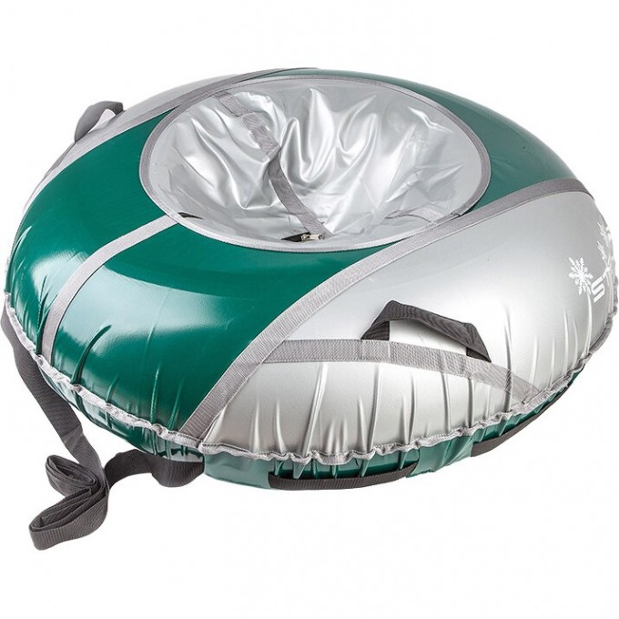 Санки надувные STELS D125 см усиленные, серо-зелёные 710114