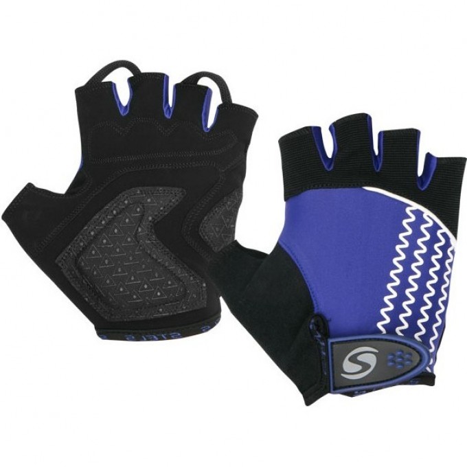 Велоперчатки STELS CG-1181 бело-сине-чёрные р. L 380103