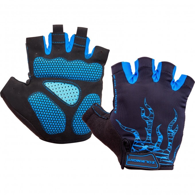 Велоперчатки ZL2313 черно-синие, размер: L 380185