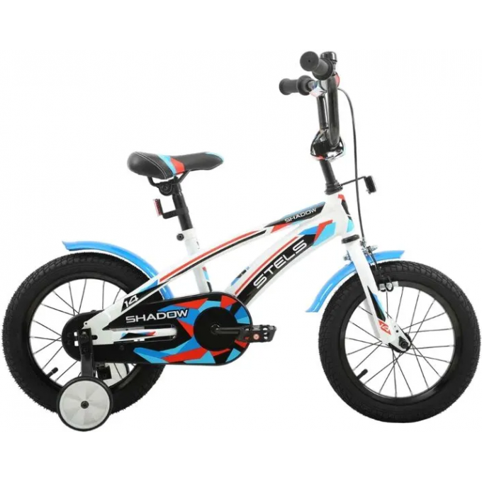Велосипед STELS 14" SHADOW VC (JU135616) бело-синий 7660000460735