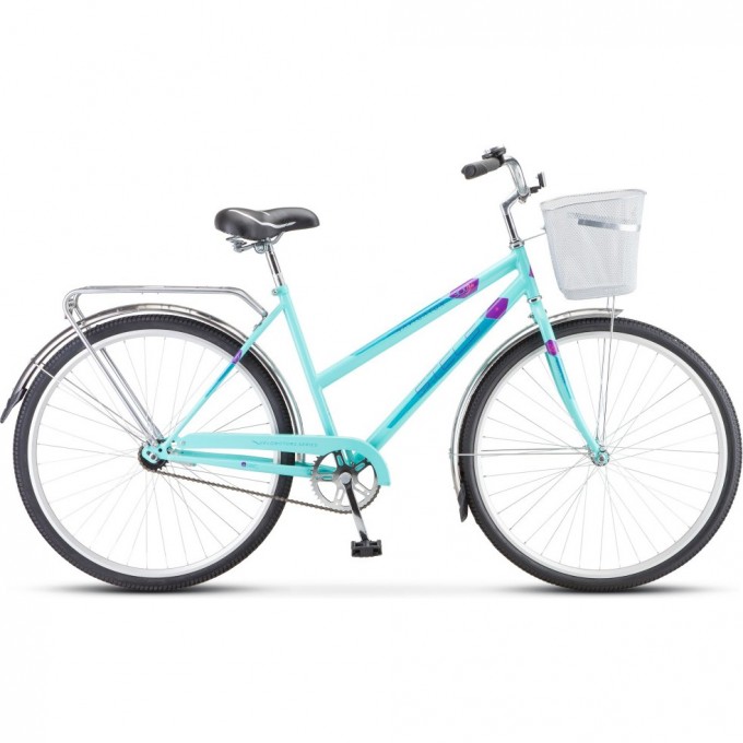 Велосипед STELS Navigator 28" 300 Lady Z010 (с корзиной) (LU085342) мятный, 2023 JU000400212022JU0001885